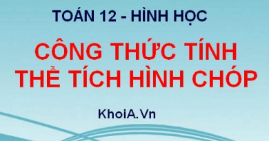 Công thức tính thể tích hình chóp, Bài tập minh họa - Hình học lớp 12